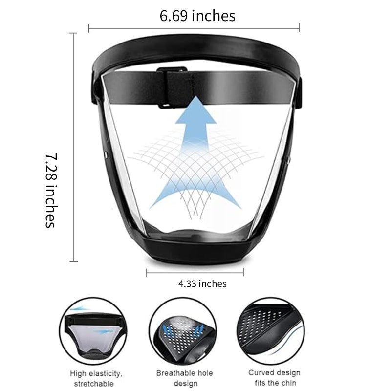 ascavs Face Shield for Grinding and Cutting Anti-fog Protective Full Face High-Definition for Weed Whacking Safety Face Shield for Grinding and Dust Mask for Adults - Image 3